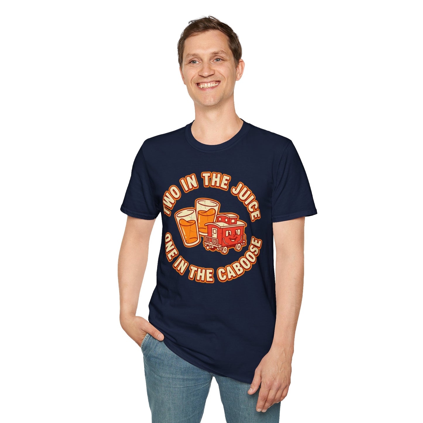 "Two in the Juice, One in the Caboose" Graphic T-Shirt