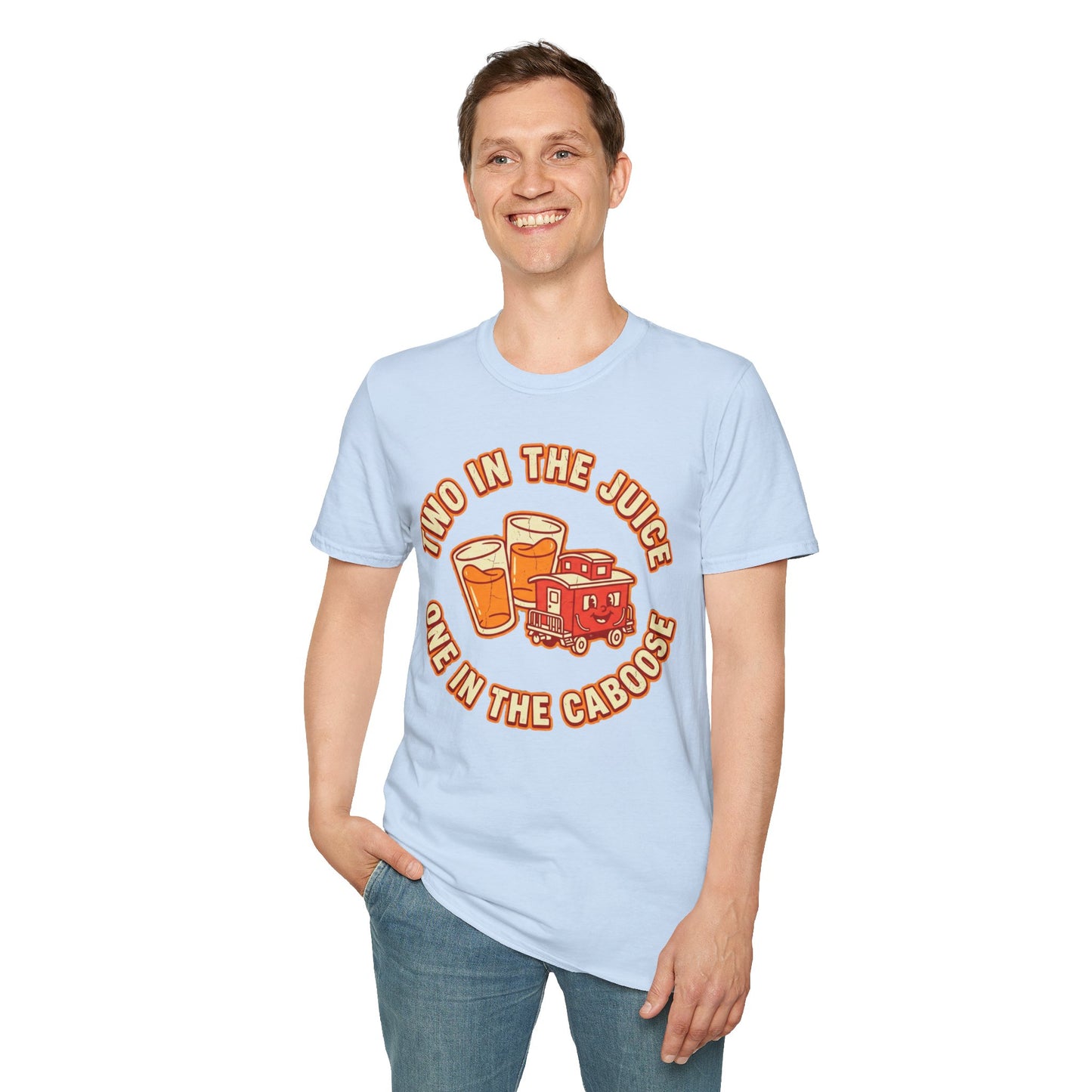 "Two in the Juice, One in the Caboose" Graphic T-Shirt