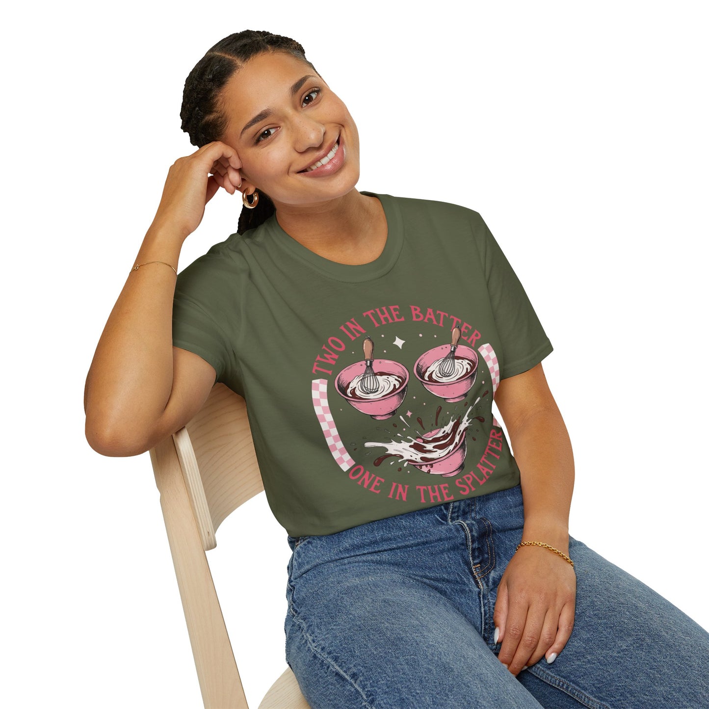 "Two in the Batter, One in the Splatter" Graphic Tee