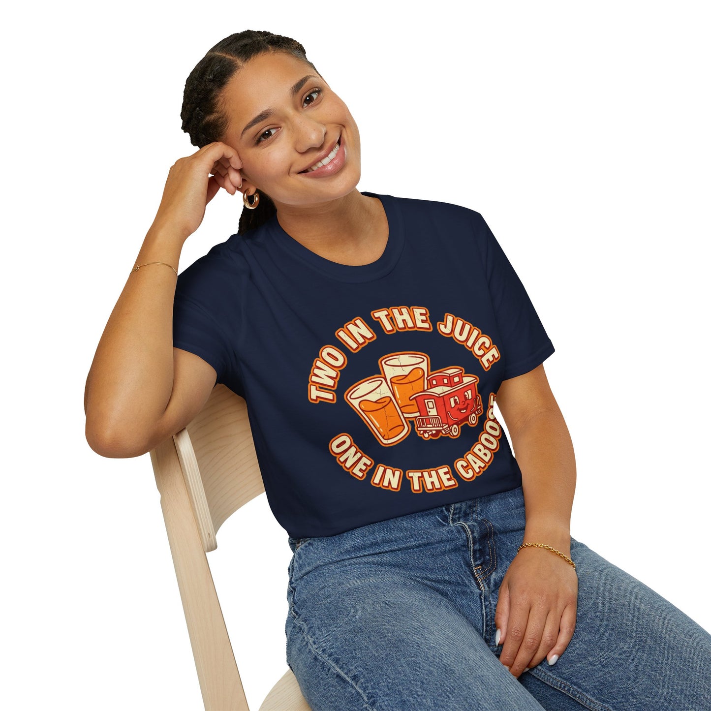 "Two in the Juice, One in the Caboose" Graphic T-Shirt