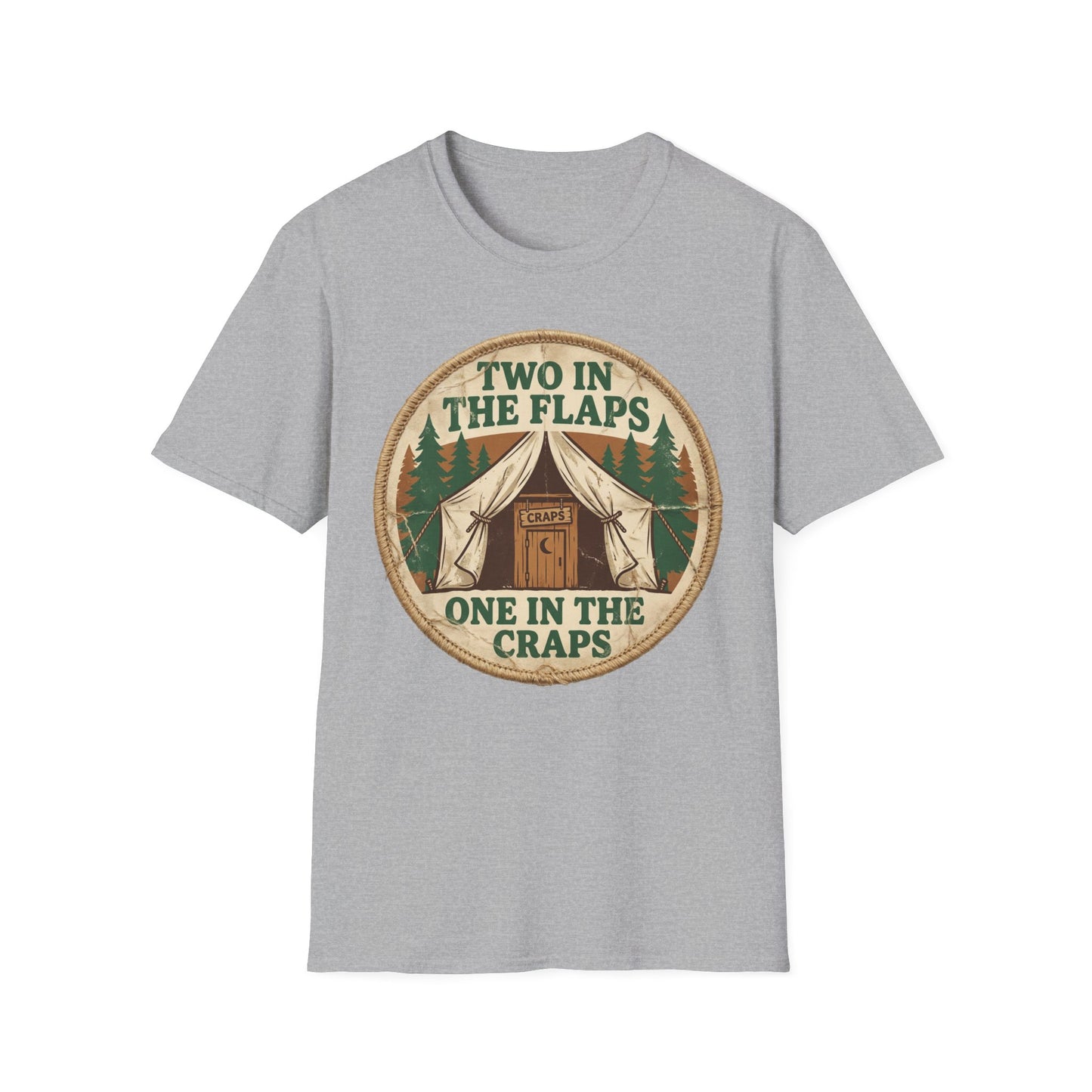 "Two in the Flaps, One in the Craps" Graphic T-Shirt