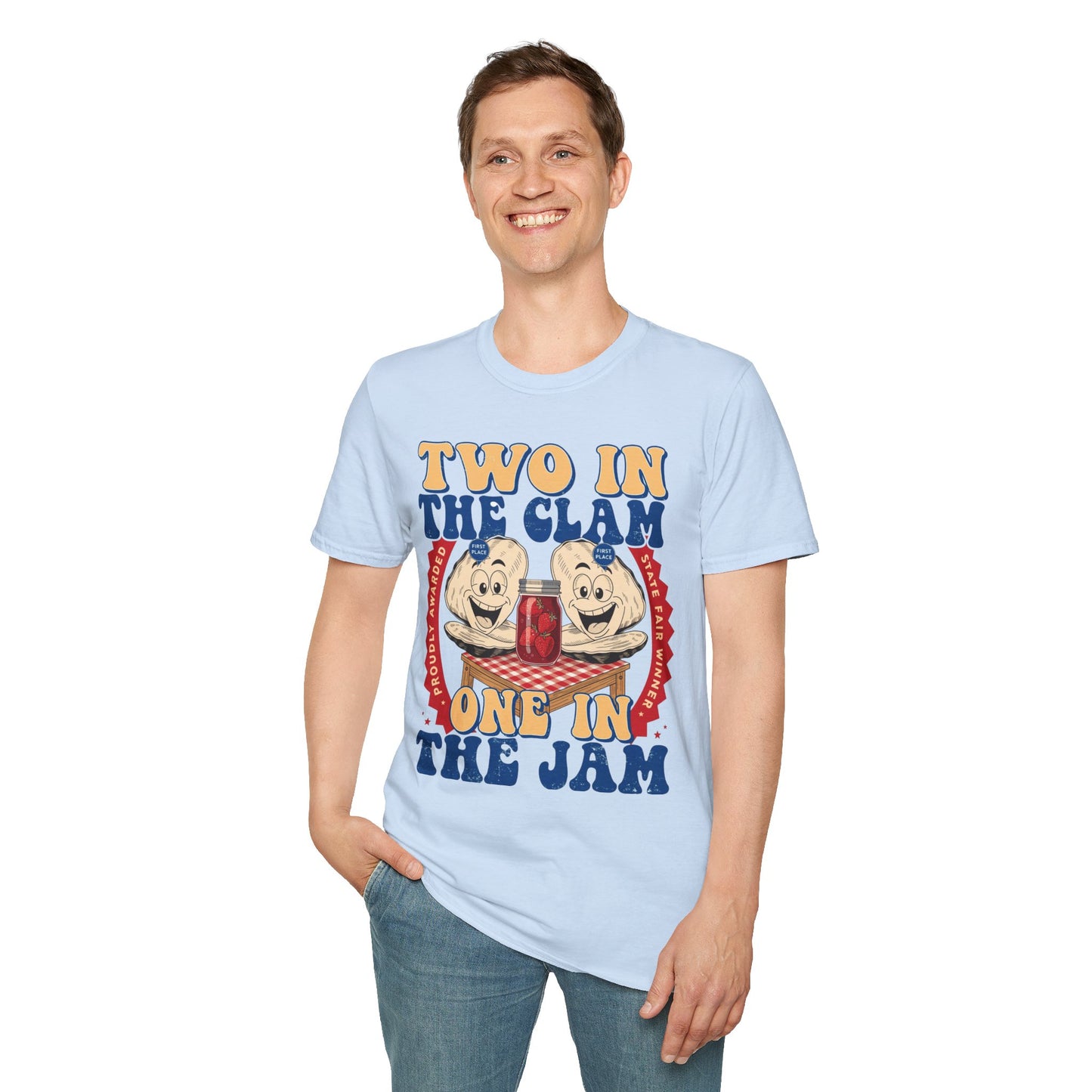 "Two in the clam One in the (jam)" - Vintage Graphic Tee