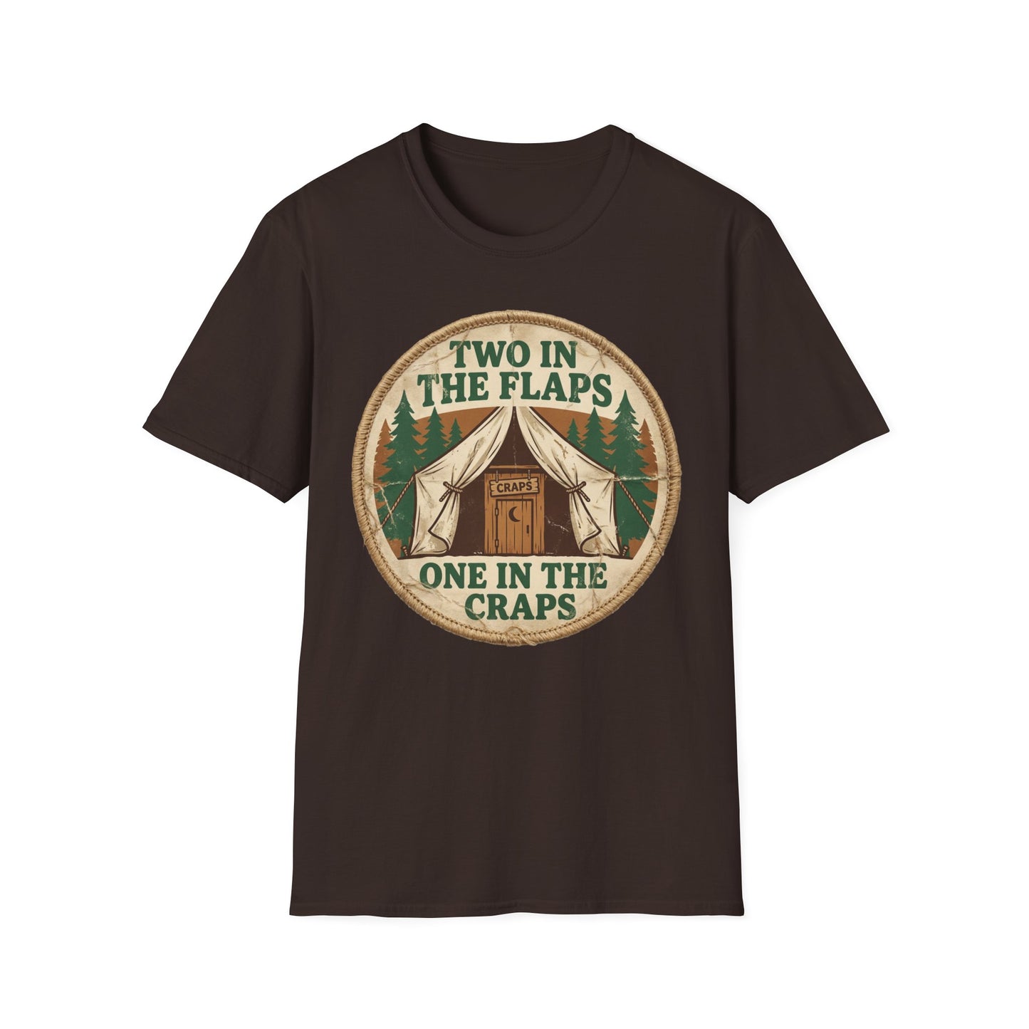 "Two in the Flaps, One in the Craps" Graphic T-Shirt