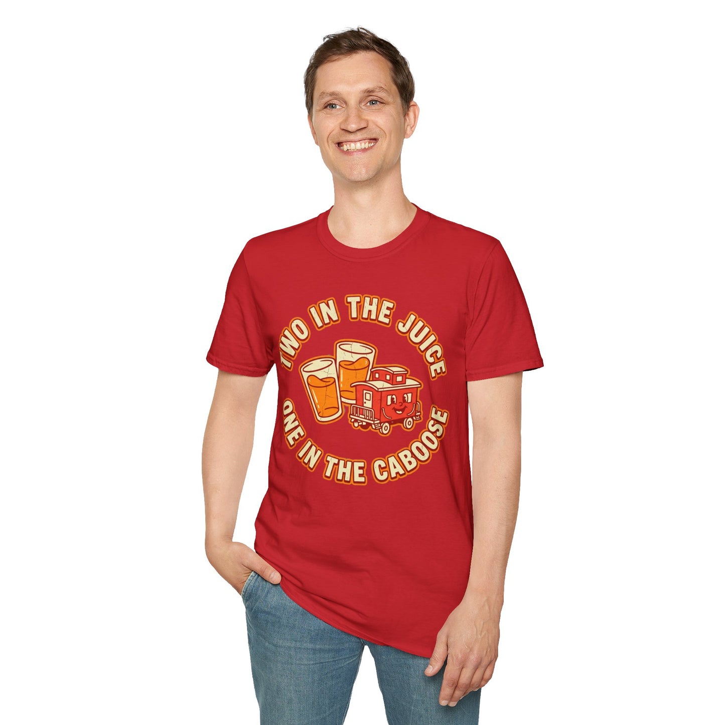 "Two in the Juice, One in the Caboose" Graphic T-Shirt