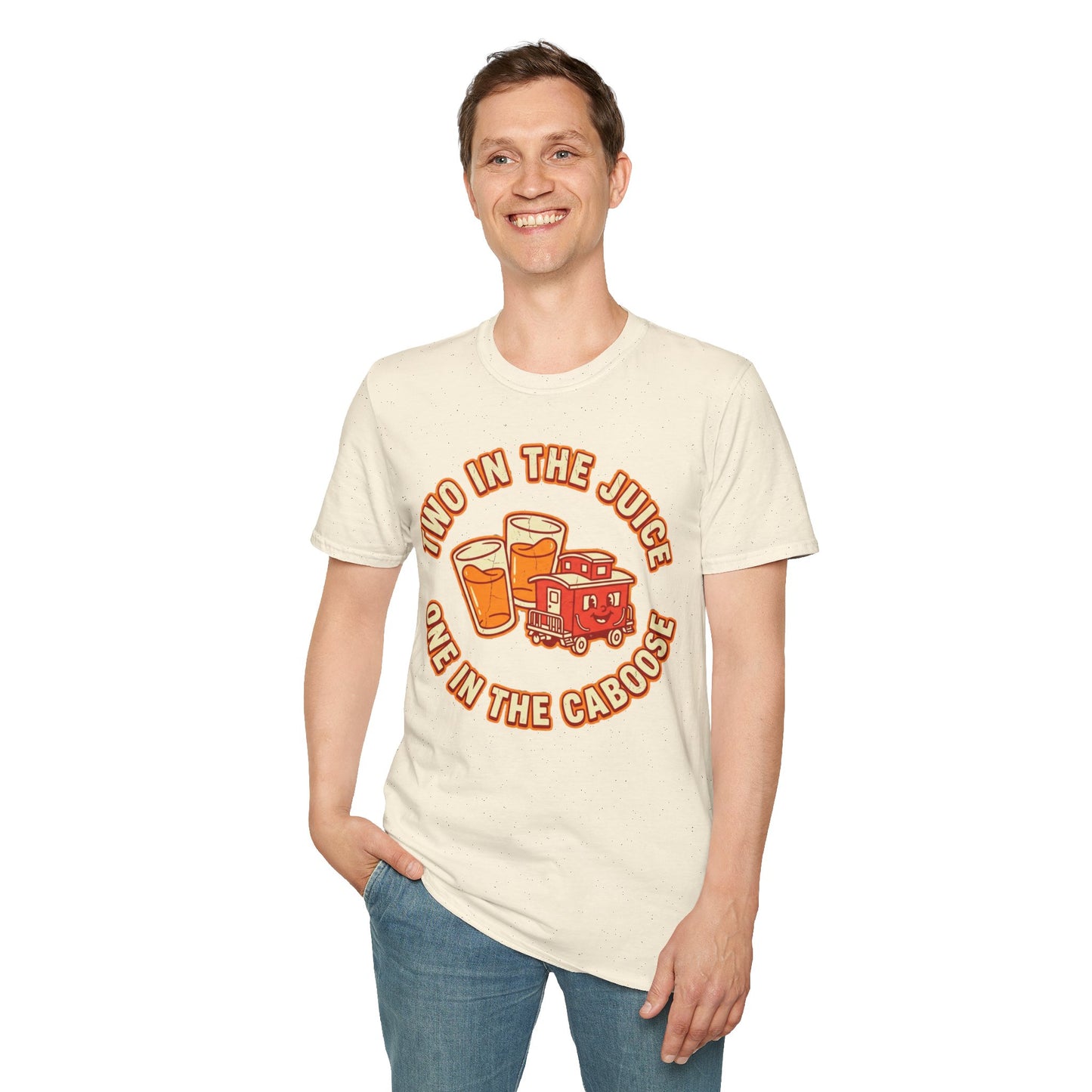 "Two in the Juice, One in the Caboose" Graphic T-Shirt