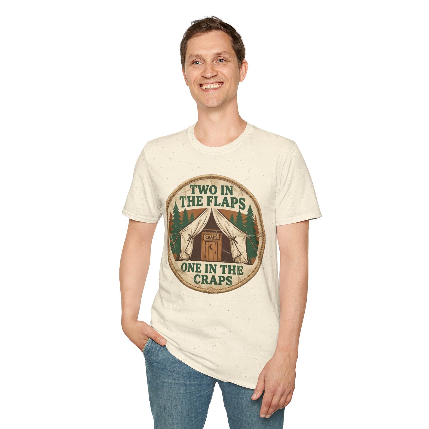 "Two in the Flaps, One in the Craps" Graphic T-Shirt
