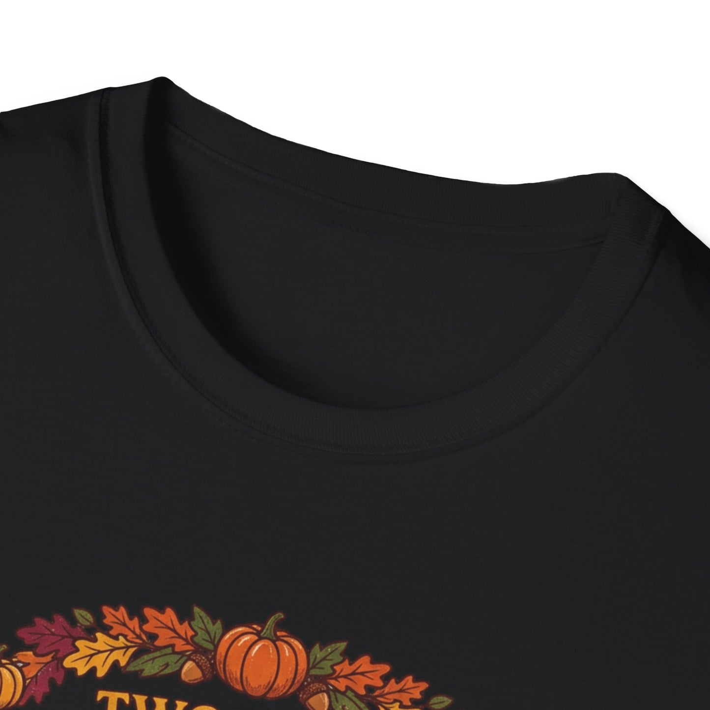 Thanksgiving T-Shirt "Two in the Muffin, One in the Stuffin'" — Cute Pilgrim Turkey Fall Graphic Tee