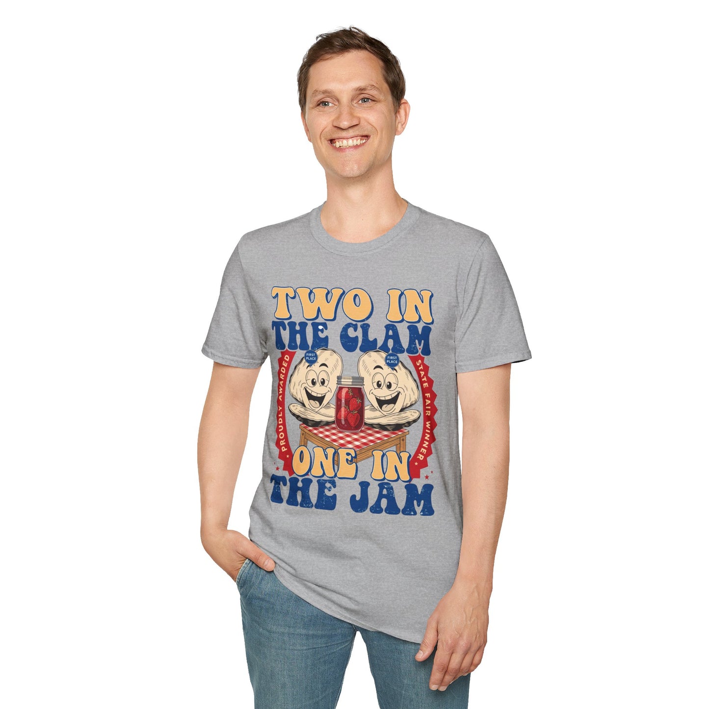 "Two in the clam One in the (jam)" - Vintage Graphic Tee