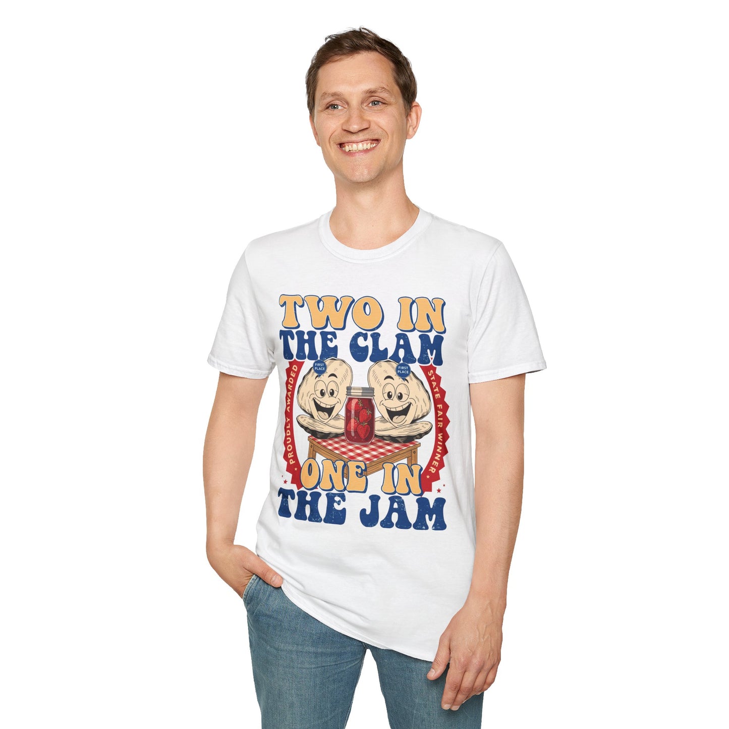 "Two in the clam One in the (jam)" - Vintage Graphic Tee