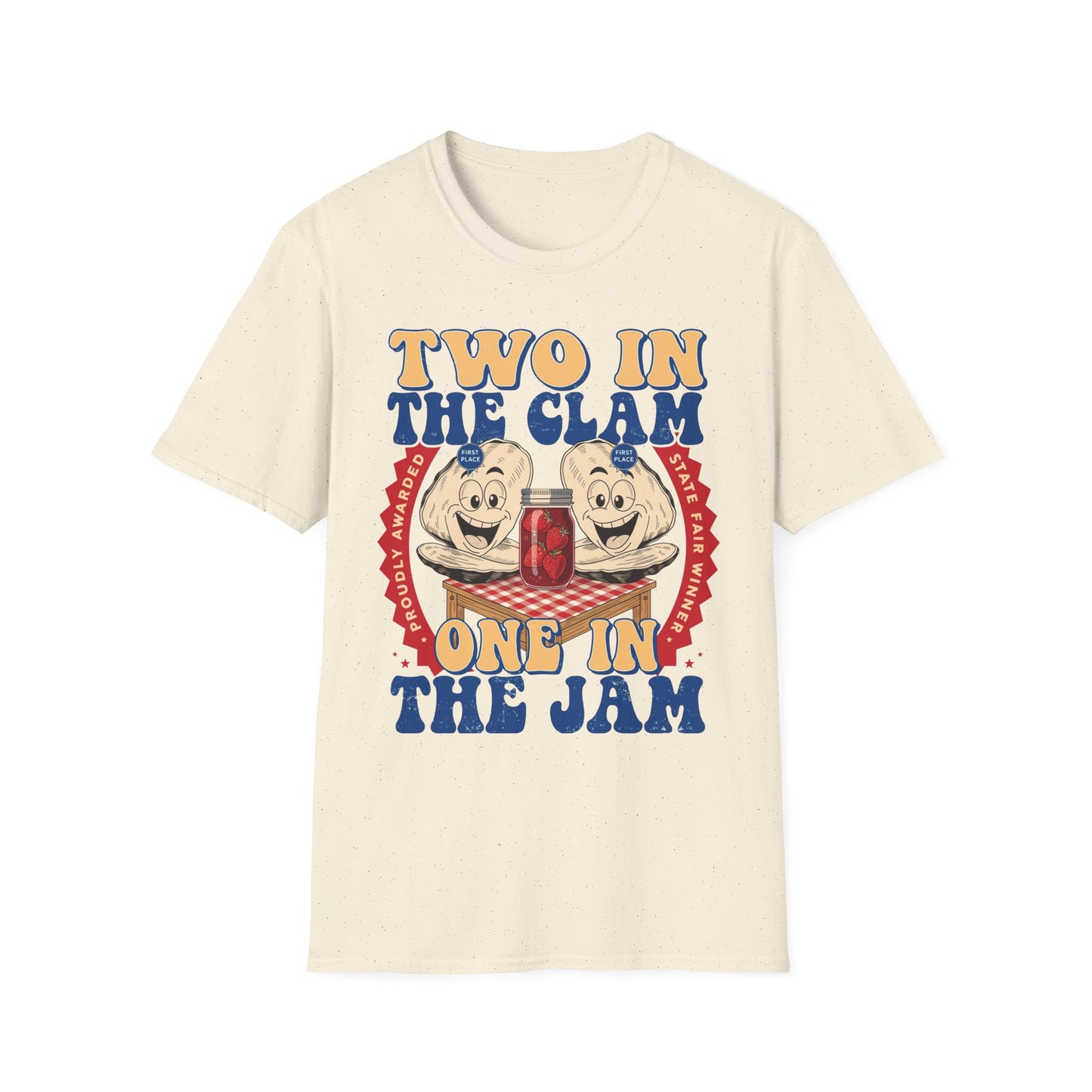 "Two in the clam One in the (jam)" - Vintage Graphic Tee