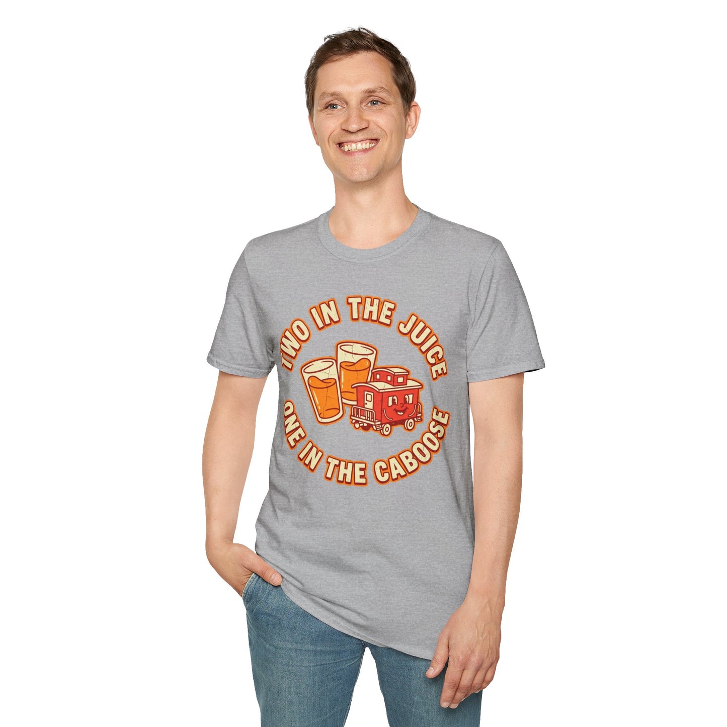 "Two in the Juice, One in the Caboose" Graphic T-Shirt