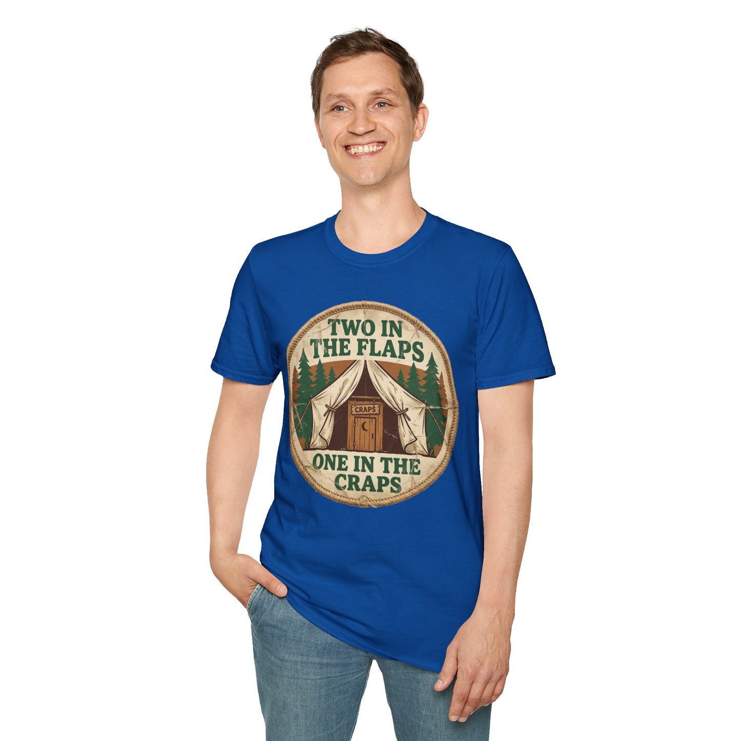 "Two in the Flaps, One in the Craps" Graphic T-Shirt