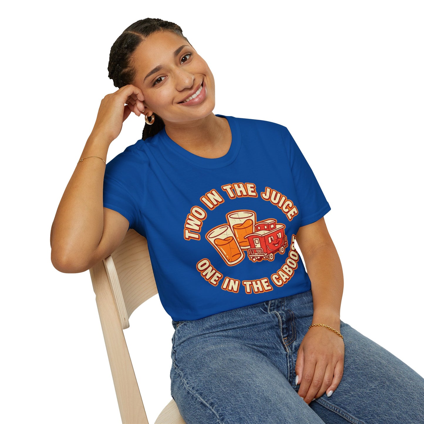 "Two in the Juice, One in the Caboose" Graphic T-Shirt