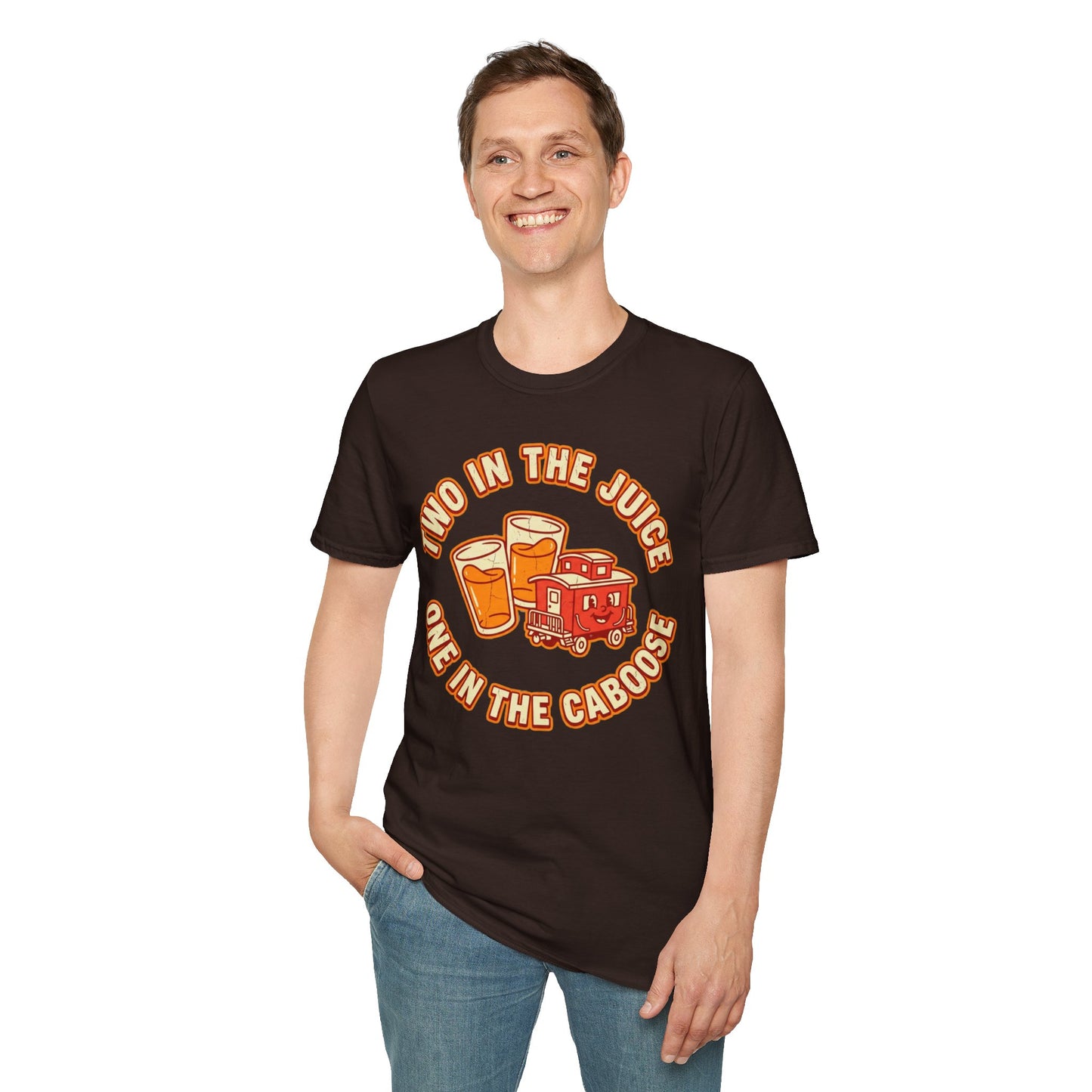 "Two in the Juice, One in the Caboose" Graphic T-Shirt