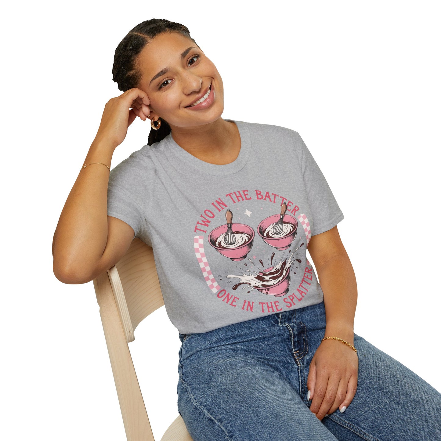 "Two in the Batter, One in the Splatter" Graphic Tee