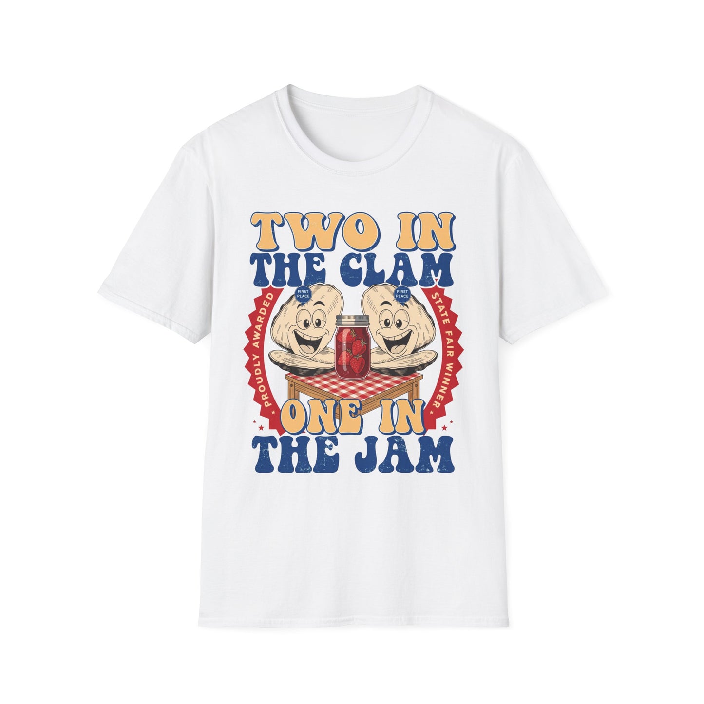 "Two in the clam One in the (jam)" - Vintage Graphic Tee