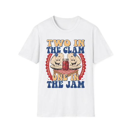 "Two in the clam One in the (jam)" - Vintage Graphic Tee