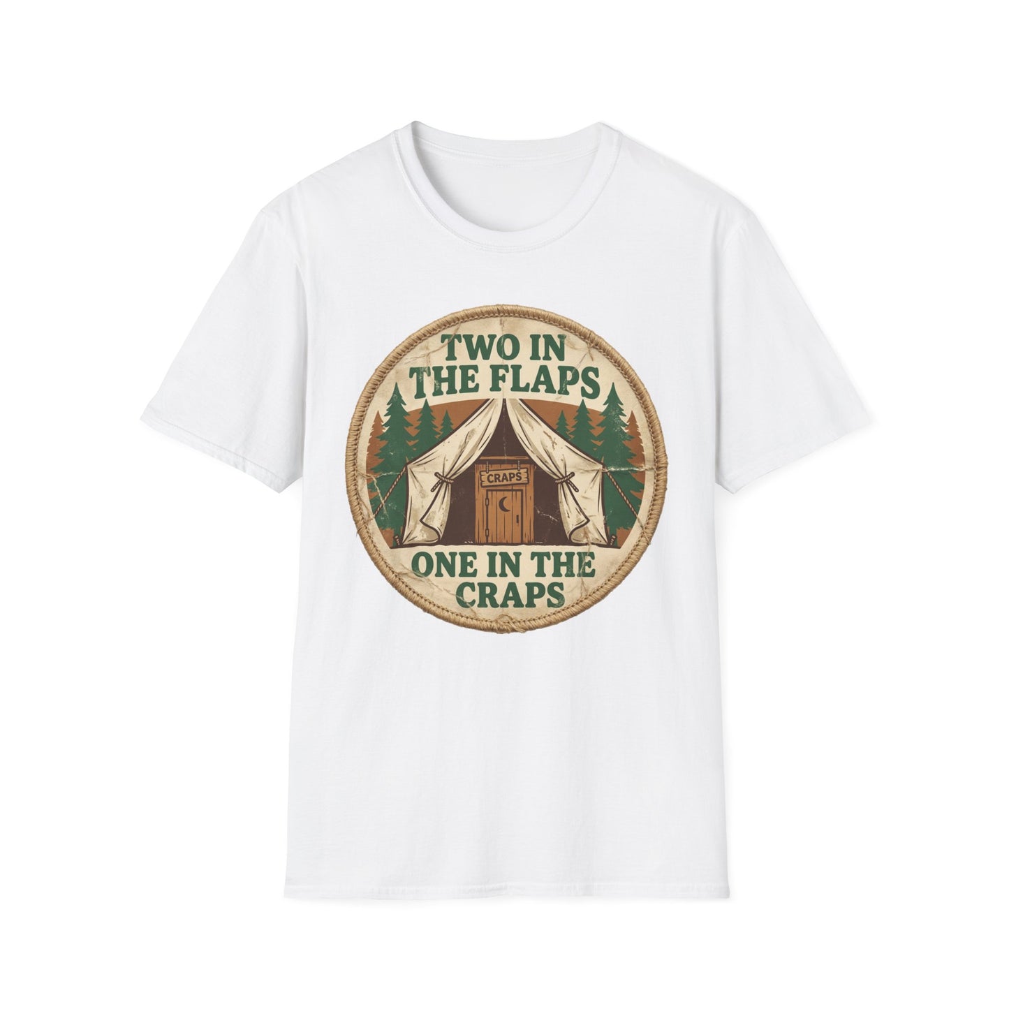 "Two in the Flaps, One in the Craps" Graphic T-Shirt