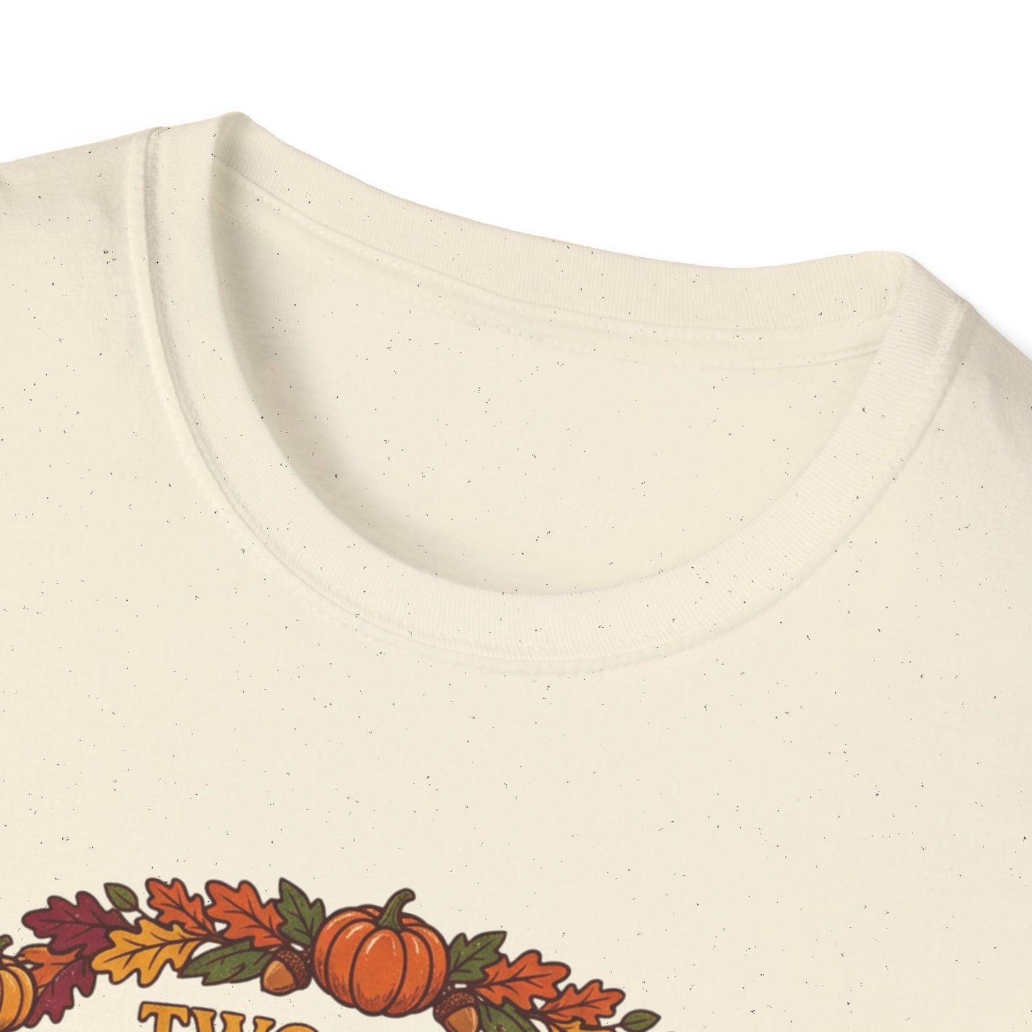 Thanksgiving T-Shirt "Two in the Muffin, One in the Stuffin'" — Cute Pilgrim Turkey Fall Graphic Tee