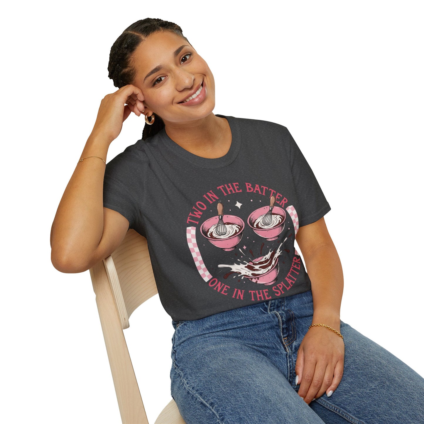 "Two in the Batter, One in the Splatter" Graphic Tee